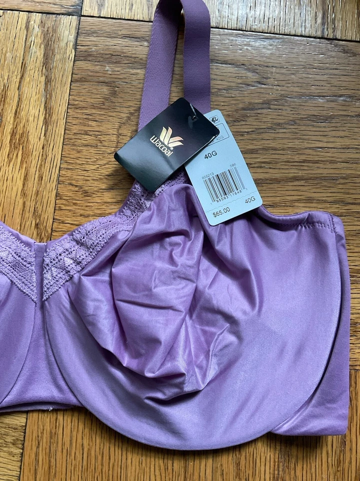 40G - WACOAL  Perfect Primer Full Figure Underwire Bra, Valerian, New - Image 2 of 4