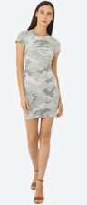 Aero seriously soft medium T shirt camo military knit Mini dress Summer bodycon