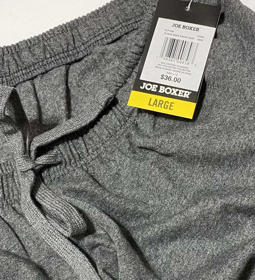 Calça jogger Joe Boxer masculina mistura de algodão lã costas grande (36-38) cinza - Imagem 4 de 4