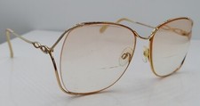 Vintage Marchon 7800 Gold Oval Metal Sunglasses Japan FRAMES ONLY