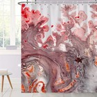 Ttincceer Pink Marble Shower Curtain for Bath - Waterproof - 180cm x 180cm