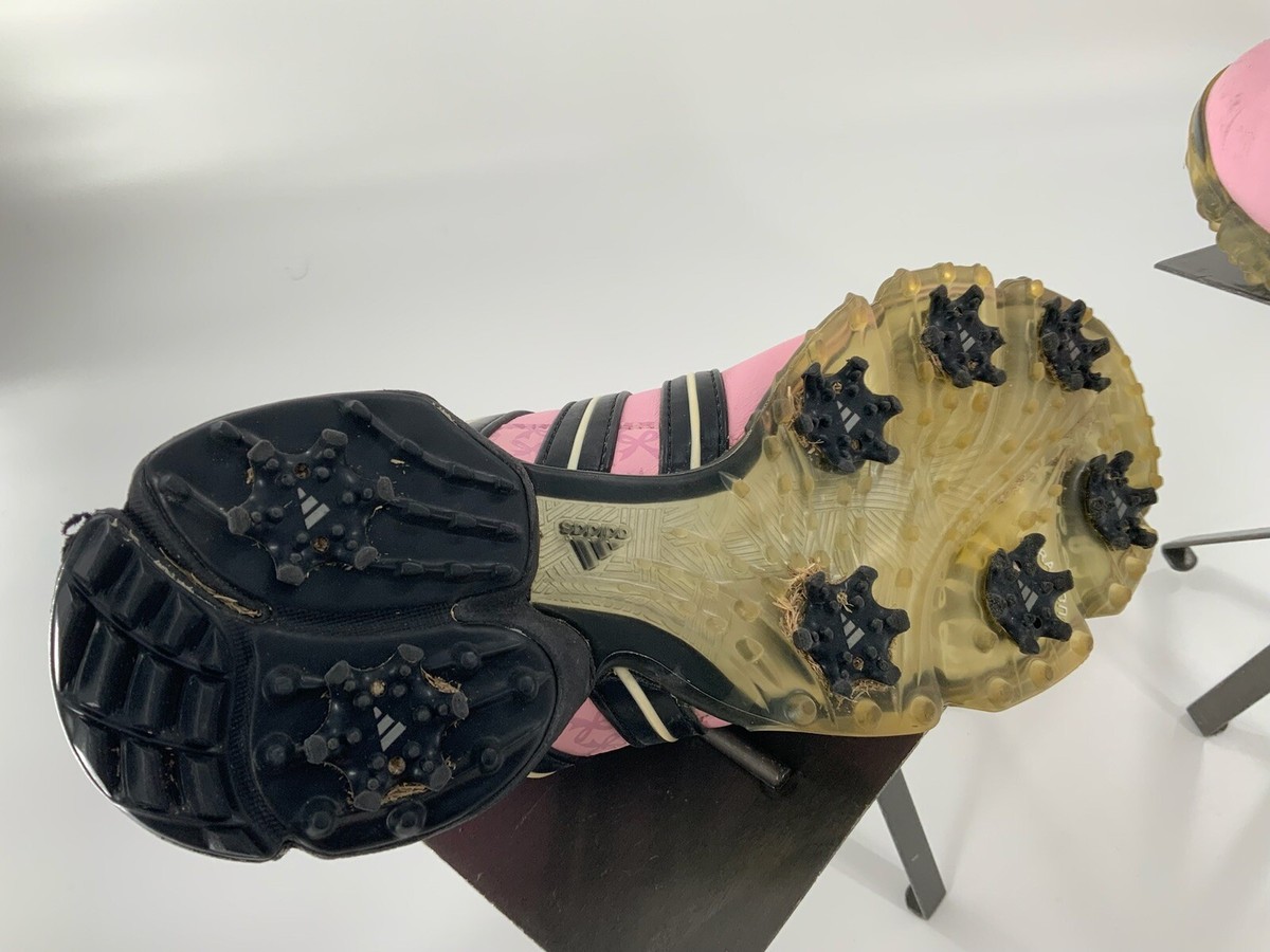 Adidas Tour 360 Golf Shoes Sz 8 Women Pink Leather Breast Adidas Tour 360 Golf Shoes Sz 8 Women Pink Leather Breast