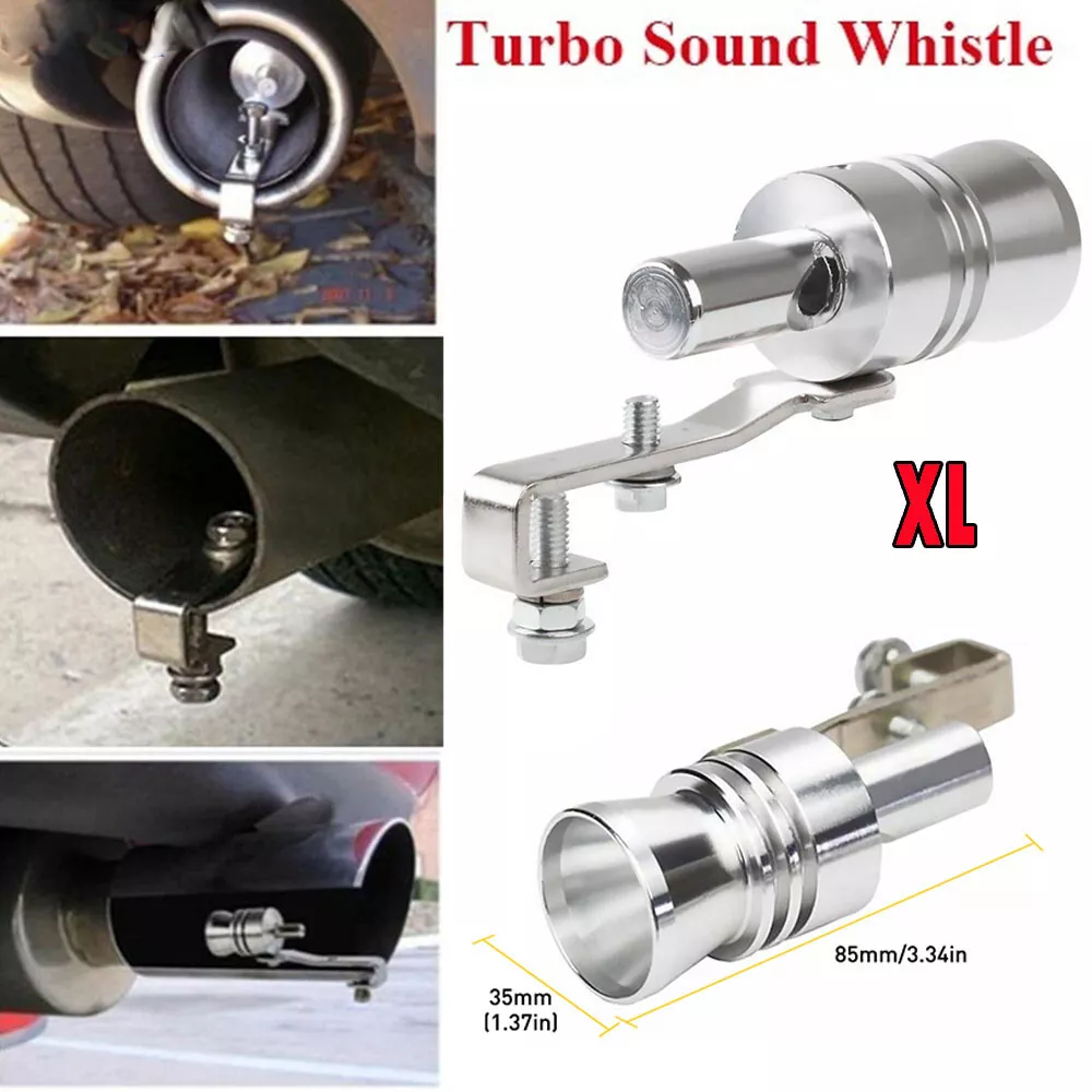 Car Turbo Sound Muffler Exhaust Pipe Oversized Roar-Maker Loud Whistle  Sound XL