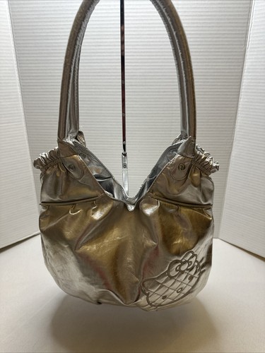 Hello Kitty Sanrio Silver Y2K Shoulder Bag. Hello Kitty Face. EUC RARE