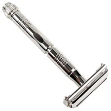 Parker 90R Butterfly Open Safety Razor & 5 Double Edge Blades Precision Design