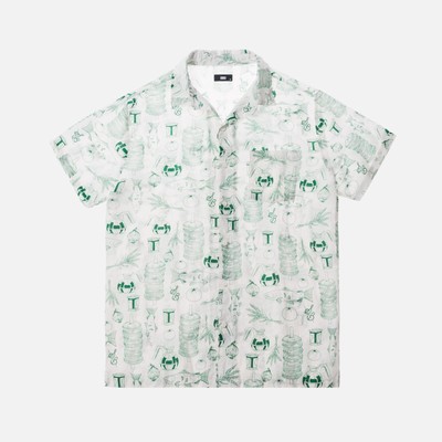 Kith X Sadelle S All Over Hawaiian Button Up Shirt In Hand Ebay