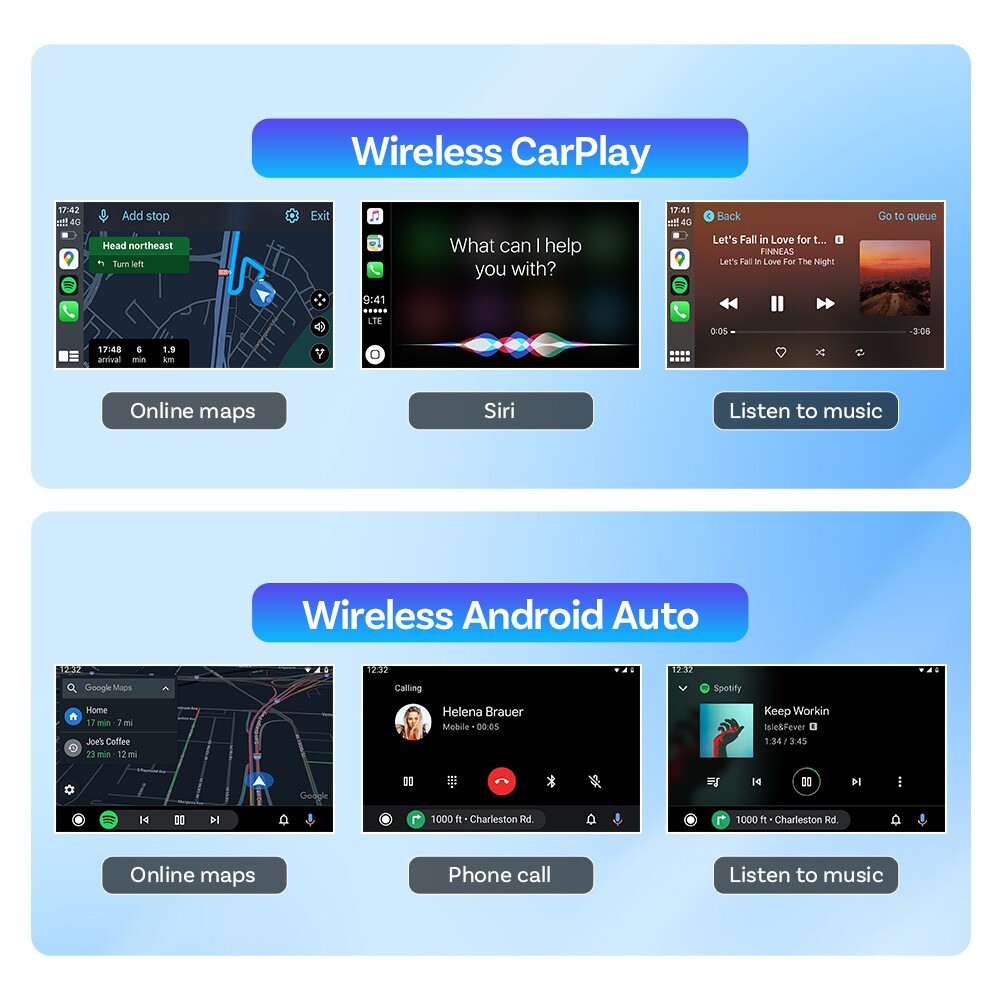 Ottocast Car TV Mate HDMI Multimedia Adapter Wireless Carplay&Android Auto *US