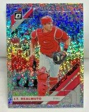 J.T. Realmuto 2019 Panini Donruss Optic WHITE SPARKLE Prizm SP #105 - PHILLIES