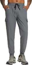 baleaf Joggers for Men with Zipper Pockets, Lightweight Quick Dry Hiking - M