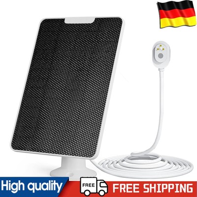 10W Solar Panel Kit with Charging Cable Use for Wireless Outdoor Security Camera
