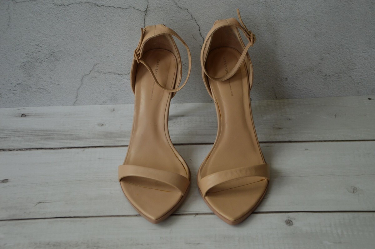 autobiografie Gestaag Goederen ZARA nude beige strappy leather sandal heels ankle strap bloggers US 9 EU 40 | eBay autobiografie Gestaag Goederen ZARA nude beige strappy leather sandal heels ankle strap bloggers US 9 EU 40 | eBay