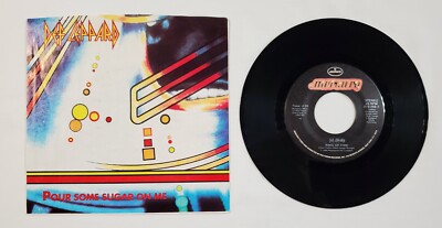 Def Leppard: Pour Some Sugar On Me, 7'' Single 870 298-7, 1987, EX/VG+ r