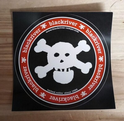 BLACKRIVER XL LOGO STICKER (1 Stück) / Blackriver Ramps Fingerboarding 1 Sticker