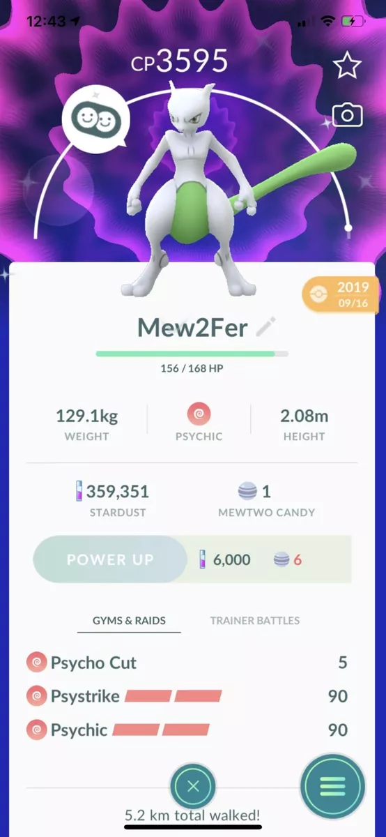 Shiny Mewtwo Pokemon Go Registered