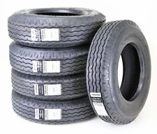 5 New Zeemax Heavy Duty Highway Trailer Tire 8-14.5 14PR LR G