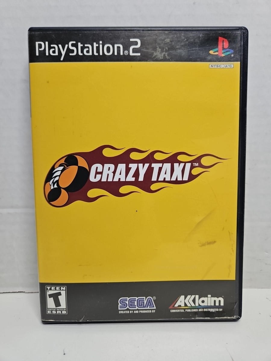Crazy Taxi - (PS2, 2001) CIB w/ Reg Card Complete Black Label FREE