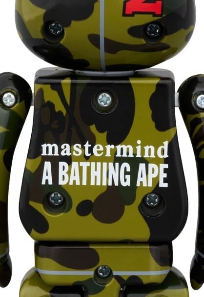 BAPE®ｘMastermind JAPAN BE@RBRICKCHOGOKIN BAPE X LBWK 】LIVAKEN KUN ABC CAMO BE@RBRICK 1000% | bape.com