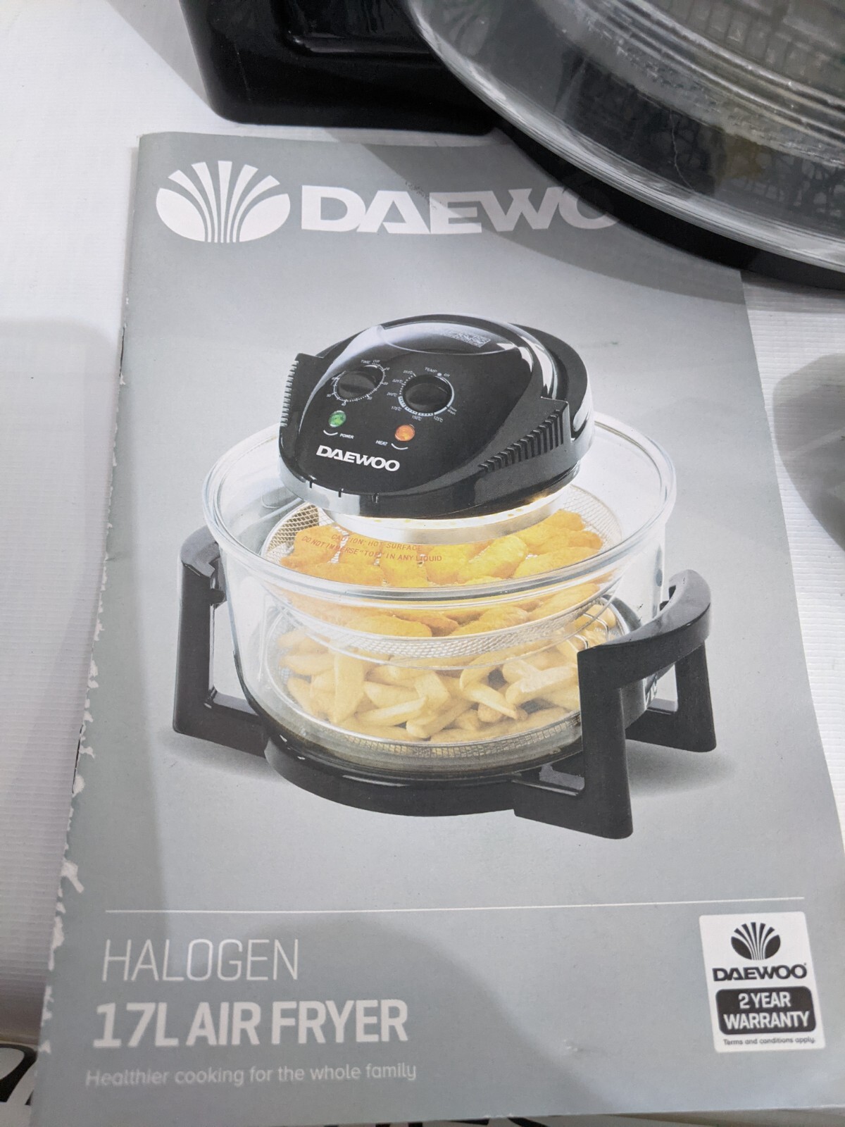 Daewoo Deluxe Halogen Air Fryer 17L Black (SDA1032) 5024996806373 eBay