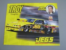 TROY COUGHLIN 1999 JEG'S PRO STOCK OLDSMOBILE 8X10 NHRA DRAG RACING HANDOUT
