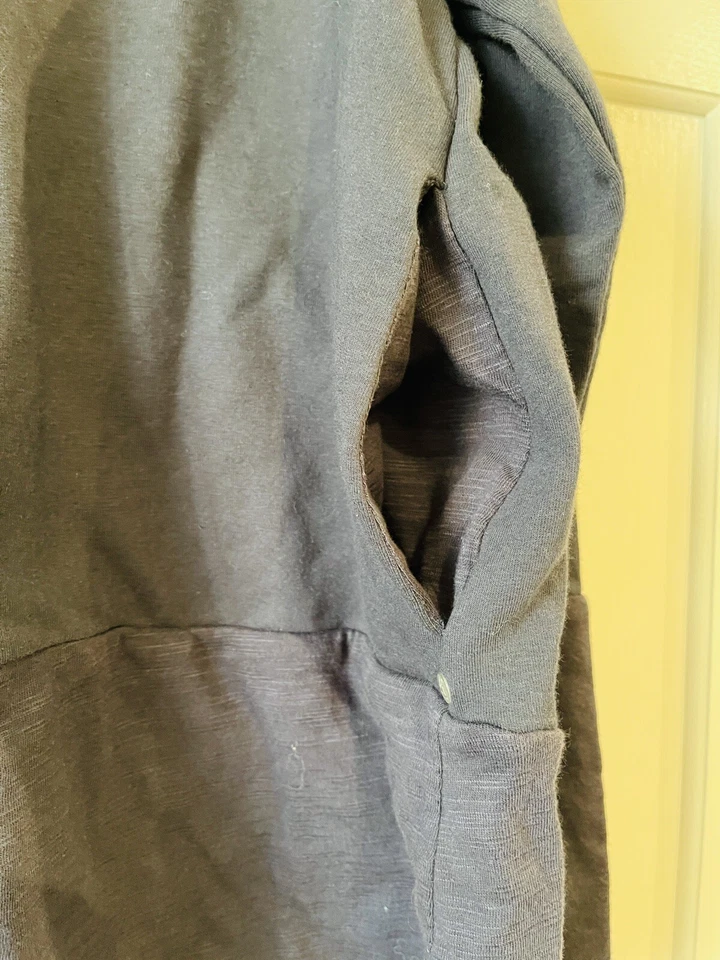 Jaqueta terry neon Buda-azul marinho-algodão. Tamanho M - Imagem 3 de 4