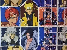 Custom 100% Cotton Woven Fabric Naruto Anime Series By The 1/4 Yard 9x56