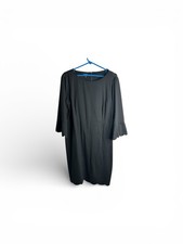 Talbots Women’s Size 16 Bell Sleeve Knee Length Dress Black Career Wear 4252