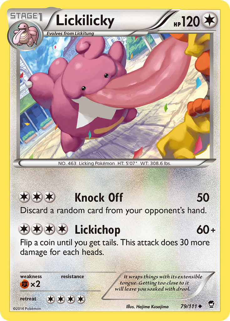 Lickilicky 79/111 Uncommon Furious Fists Pokemon Near Mint