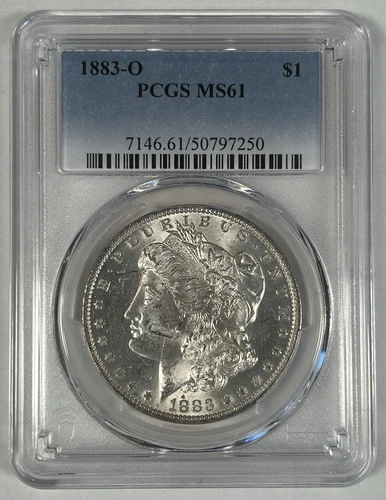 1883-O Morgan Silver $1 Dollar Coin PCGS MS 61