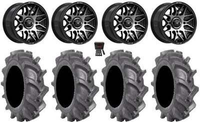 MSA Radar 14'' Wheels Black/Mach 28'' BKT AT 171 Tires Honda Foreman Rancher SRA