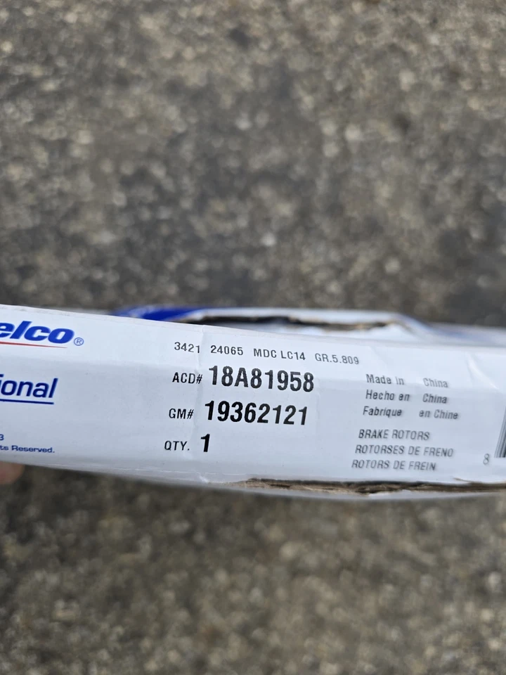 Rotor de freno delantero ventilado plateado para Hyundai Sonata 2015-2019 ACDelco 18A81958A Foto 3 de 4