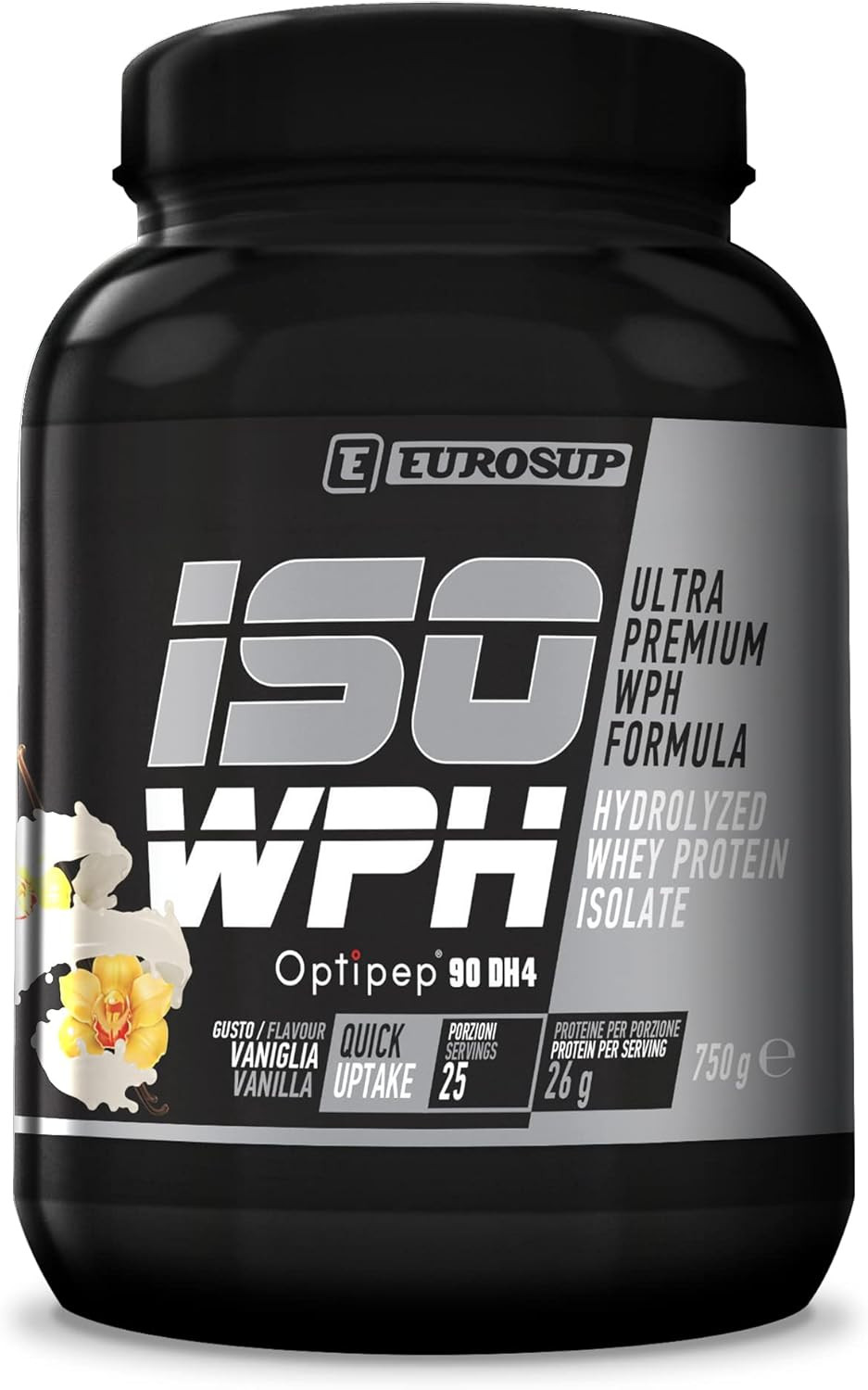 Eurosup ISO WPH Vaniglia 750g - Proteine Idrolizzate Optipep 90 DH4