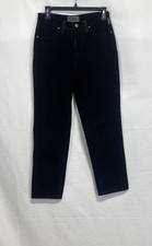 Pantalone donna Versace Jeans Couture vintage anni 90 velluto nero vita alta tg 28x27