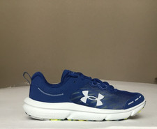 NWB Under Armour Charged Assert 10 5Y Running Shoes Blue Yellow 3026182-400 187