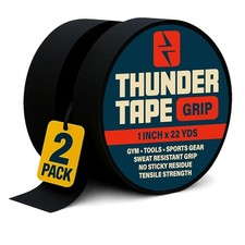 2 Pk Grip Tape - Cloth Grip Tape for Pull Up Bars, Sports, Tools, Handles, Bats,