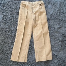 Vintage 70s Sears Tan Corduroy Pants Jeans That Fit 1970s Straight Leg 30 x 27