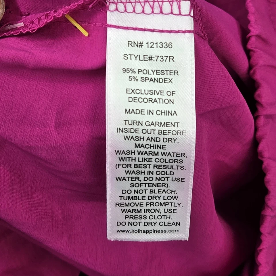 Pantalones Médicos Koi Mujer 2X Rosa Jogger Básicos Cremallera 30" Entrepierna Foto 3 de 4