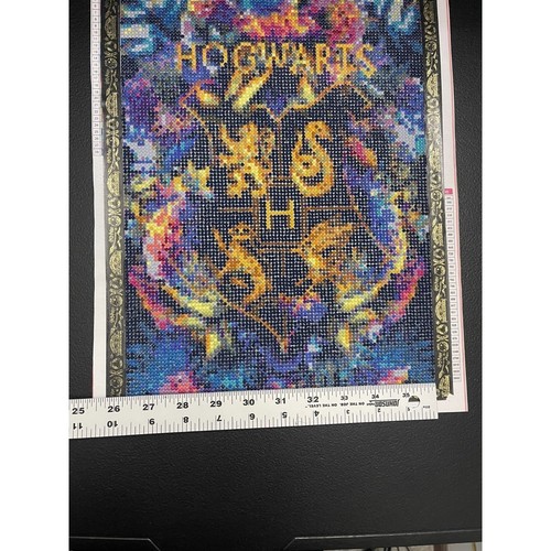 Harry Potter Hogwarts Crest Completed Diamond Painting Mosaic Wall Art 30x40