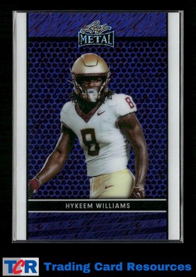 2024 Leaf Collective Leaf Shimmer Purple #LB-118 Hykeem Williams #/8