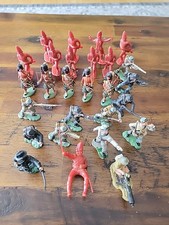 Mixed Lot Toy Soldiers Union British Marx Redcoat Revolutionary Music Vintage