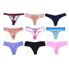 Victoria's Secret Thong Panties Lacie Sheer Underwear Strappy Panty Lingerie New
