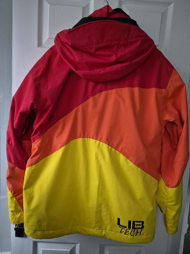 Lib Tech Snowboard Jacket M – 10K Waterproof – Red/Orange/Yellow – Worn Once - Picture 5 of 6