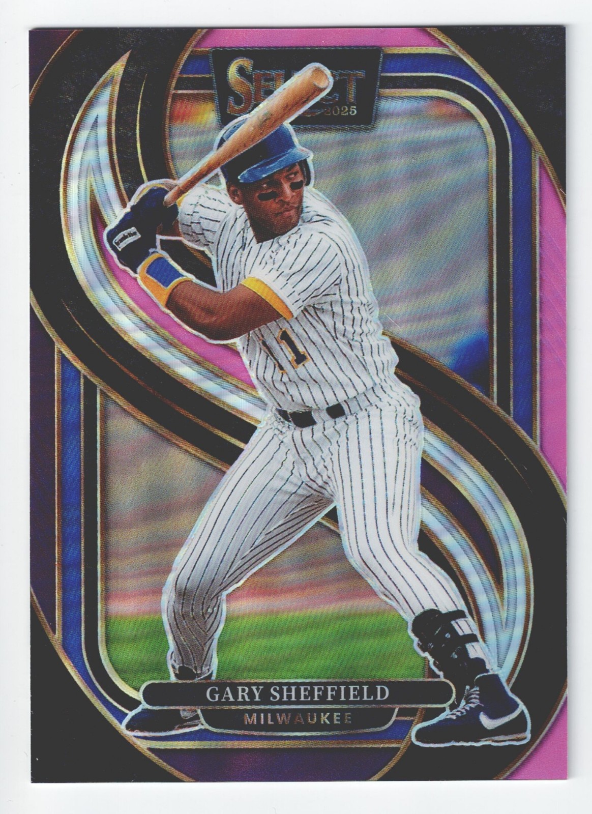 2025 Panini Select Gary Sheffield Premier Pink & Purple Prizm /199 #181 Brewers