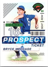 2024 Panini Prospect Edition Baseball Base Bryce Meccage #58 Milwaukee Brewers