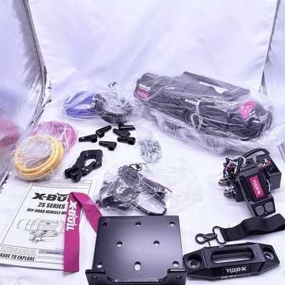 X-BULL Electric Winch 5000lbs 12V DC Synthetic Rope Truck Towing Trailer ATV UTV