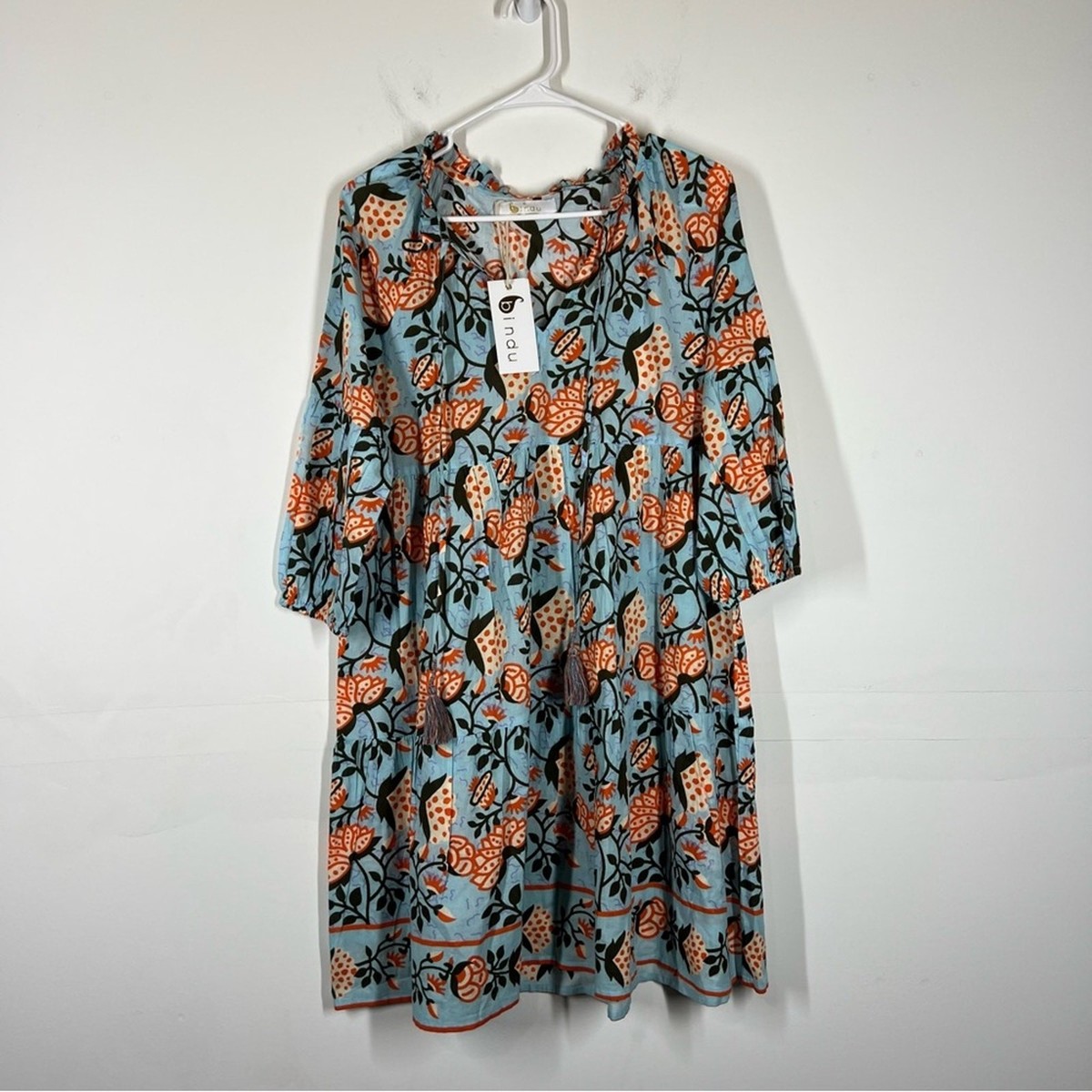 chinese dress ladies Andrea Dress | Blue Orange | Summer 25