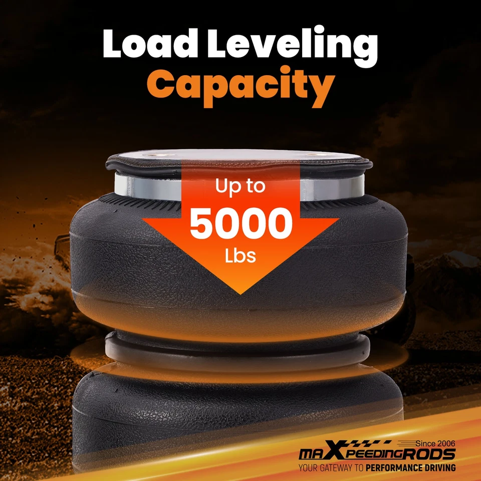 Kit de nivelación de bolsas de resorte auxiliares de aire traseras para Ford E-450 Super Duty 2006-2008 Foto 4 de 4