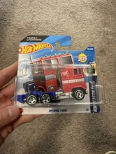 Hot Wheels 2025 Optimus Prime Screen Time 6/10 Short Card