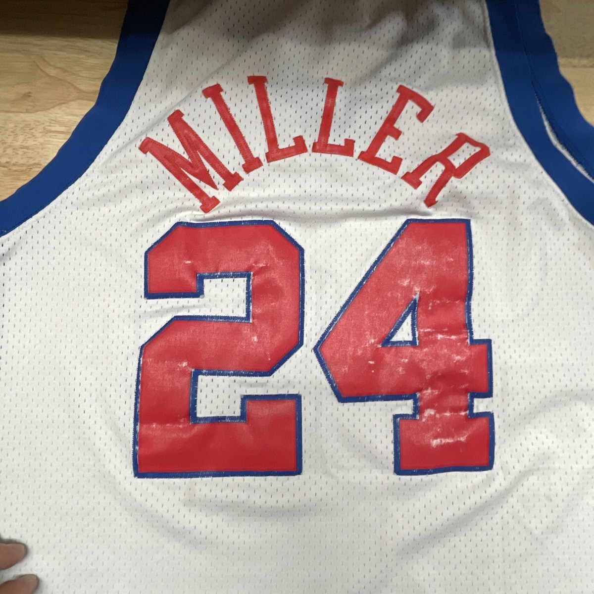 VTG LA Clippers Jersey Men's 2XL Length +2 White #24 Miller NBA