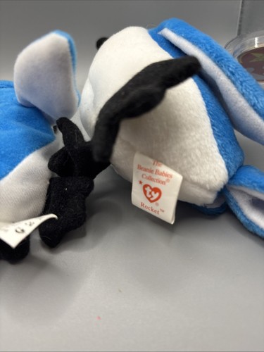 Ty Rocket The Blue Jay Beanie Baby Plüschtier und passendes Teenie Baby - Bild 3 von 4