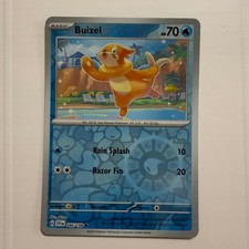 Buizel 046/198 Common Scarlet & Violet Pokemon Reverse Holo Near Mint